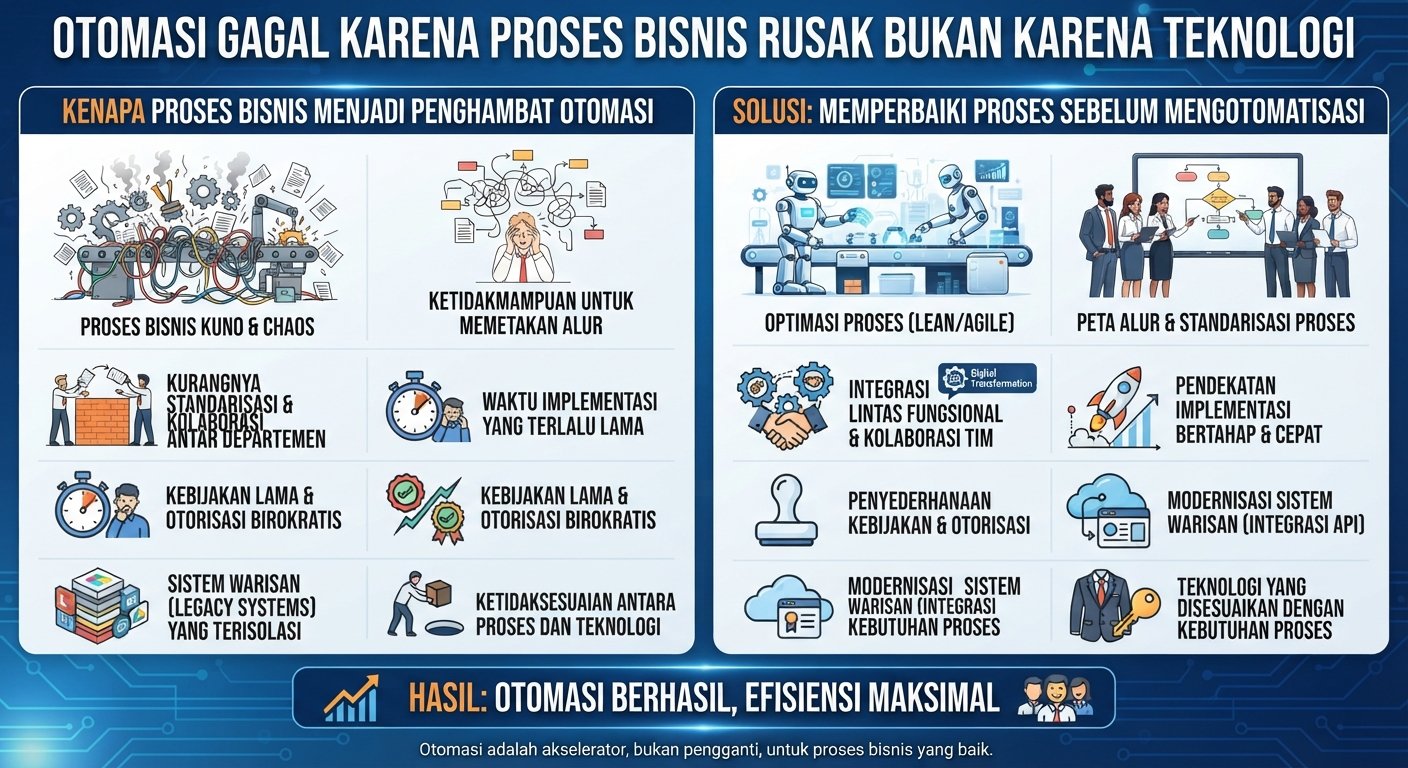 Otomasi Gagal Karena Proses Bisnis Rusak Bukan Karena Teknologi